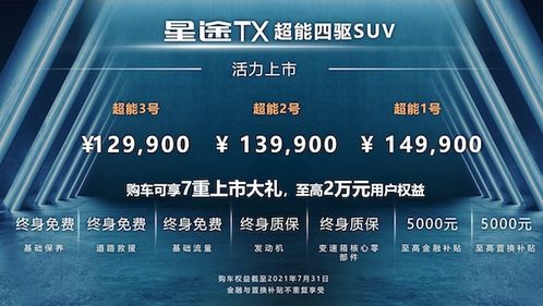 售價12.99萬元起，星途TX超能四驅版以高性能C位出道